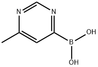 Boronic acid, B-(6-methyl-4-pyrimidinyl)- Struktur