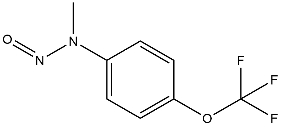 Methyl[4-(trifluoromethoxy)phenyl]nitrosamine Structure