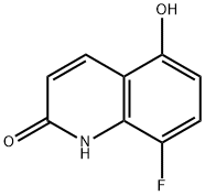 2(1H)-Quinolinone, 8-fluoro-5-hydroxy- Struktur