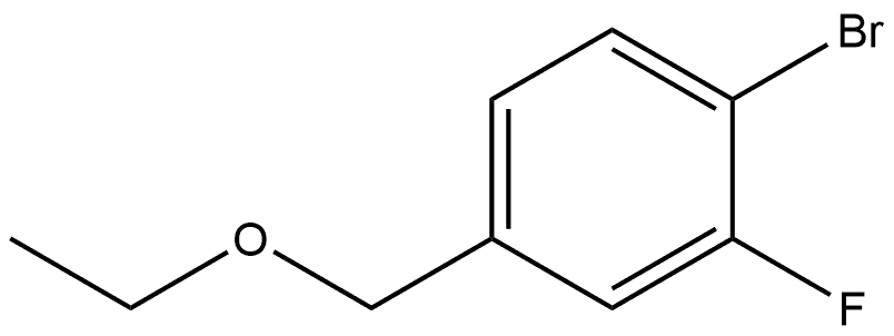 1-Bromo-4-(ethoxymethyl)-2-fluorobenzene Struktur