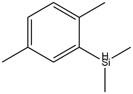 2-(Dimethylsilyl)-1,4-dimethylbenzene 结构式