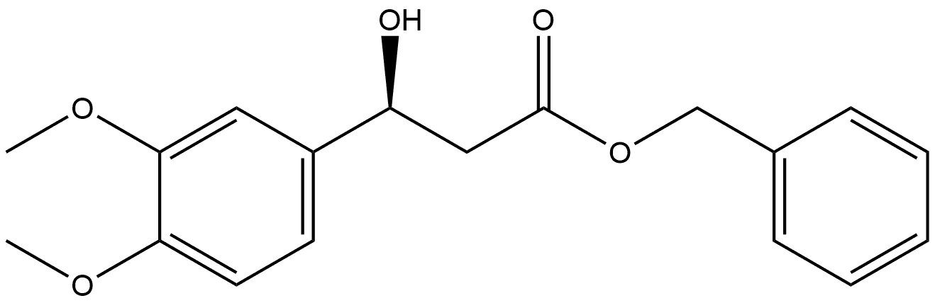 Benzenepropanoic acid, β-hydroxy-3,4-dimethoxy-, phenylmethyl ester, (βS)-