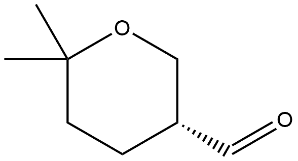 (3R)-Tetrahydro-6,6-dimethyl-2H-pyran-3-carboxaldehyde Struktur