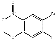 Benzene, 2-bromo-1,3-difluoro-5-methoxy-4-nitro- Struktur