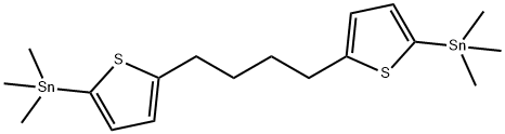 Stannane, 1,1'-(1,4-butanediyldi-5,2-thiophenediyl)bis[1,1,1-trimethyl- Structure