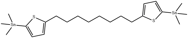 Stannane, 1,1'-(1,8-octanediyldi-5,2-thiophenediyl)bis[1,1,1-trimethyl- Structure