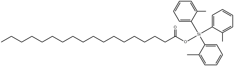 Tri-o-tolylsilyl stearate Structure