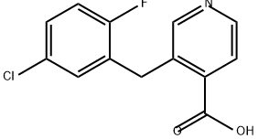 4-Pyridinecarboxylic acid, 3-[(5-chloro-2-fluorophenyl)methyl]- Structure