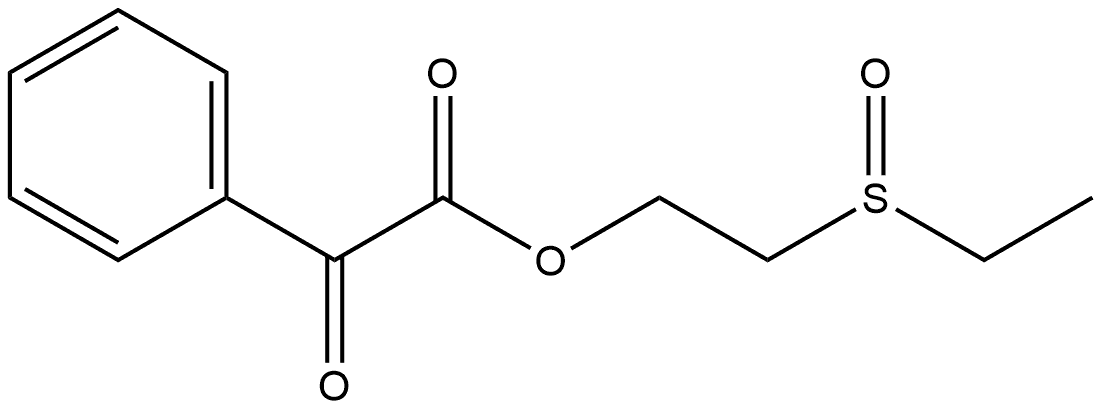 Benzeneacetic acid, α-oxo-, 2-(ethylsulfinyl)ethyl ester 化学構造式