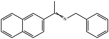 Benzenemethanamine, N-[1-(2-naphthalenyl)ethylidene]- Structure