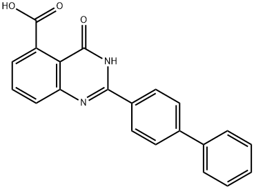 2-([1,1''-Biphenyl]-4-yl)-4-oxo-1,4-dihydroquinazoline-5-carboxylic acid Structure