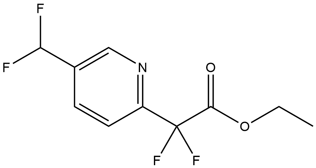 Ethyl 2-(5-(difluoromethyl)pyridin-2-yl)-2,2-difluoroacetate Structure