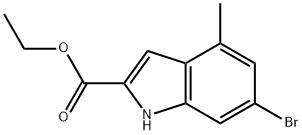 1H-Indole-2-carboxylic acid, 6-bromo-4-methyl-, ethyl ester Structure