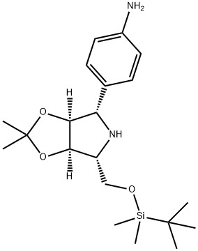 188745-04-2 Benzenamine, 4-(3aS,4S,6R,6aR)-6-(1,1-dimethylethyl)dimethylsilyloxymethyltetrahydro-2,2-dimethyl-4H-1,3-dioxolo4,5-cpyrrol-4-yl-