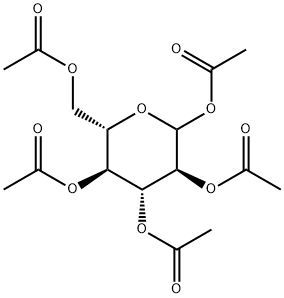L-Glucopyranose, 1,2,3,4,6-pentaacetate Struktur