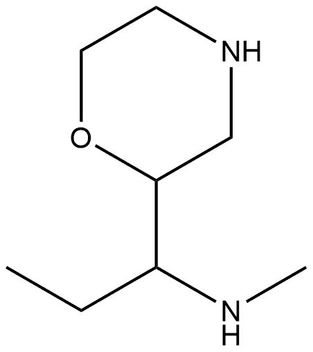2-Morpholinemethanamine,α-ethyl-N-methyl- Structure