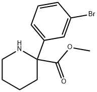 2-Piperidinecarboxylic acid, 2-(3-bromophenyl)-, methyl ester Structure