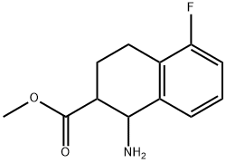 methyl 1-amino-5-fluoro-1,2,3,4-tetrahydronaphthalene-2-carboxylate Structure