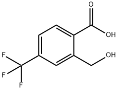 2-Hydroxymethyl-4-(trifluoromethyl)benzoic acid Struktur