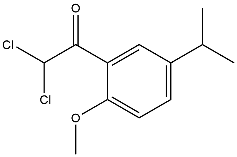 2,2-dichloro-1-(5-isopropyl-2-methoxyphenyl)ethanone,1888969-82-1,结构式