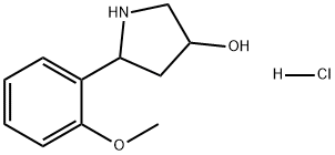 3-Pyrrolidinol, 5-(2-methoxyphenyl)-, hydrochloride (1:1) Structure