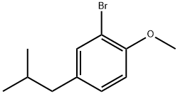 2-Bromo-4-isobutyl-1-methoxybenzene 结构式