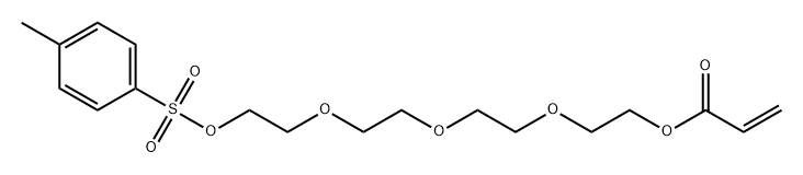 2-Propenoic acid, 2-[2-[2-[2-[[(4-methylphenyl)sulfonyl]oxy]ethoxy]ethoxy]ethoxy]ethyl ester,188915-75-5,结构式