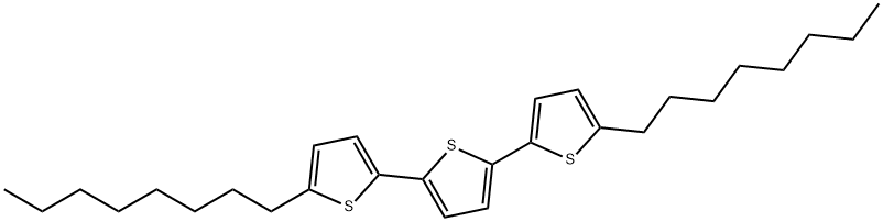 2,2':5',2''-Terthiophene, 5,5''-dioctyl- 结构式