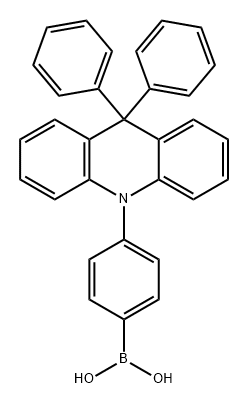 Boronic acid, B-[4-(9,9-diphenyl-10(9H)-acridinyl)phenyl]- Struktur