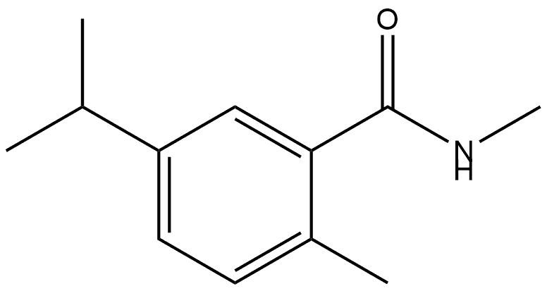 N,2-Dimethyl-5-(1-methylethyl)benzamide Structure