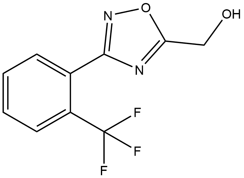 3-[2-(Trifluoromethyl)phenyl]-1,2,4-oxadiazol-5-yl]methanol Structure