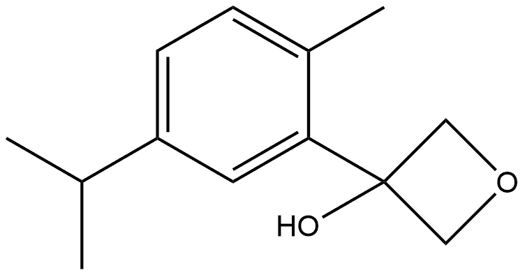 3-[2-Methyl-5-(1-methylethyl)phenyl]-3-oxetanol Structure