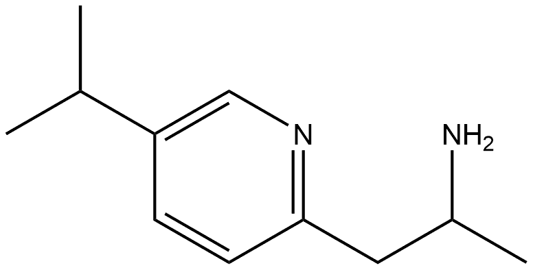 1-(5-异丙基-2-吡啶基)-2-丙胺,1889883-31-1,结构式