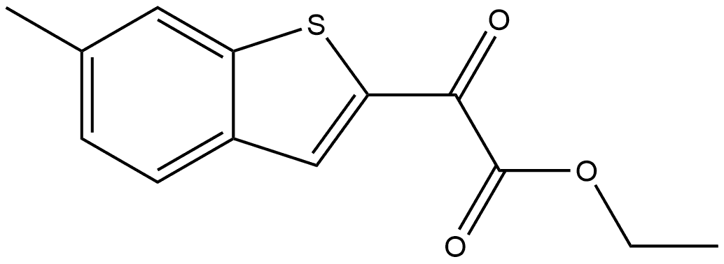 Ethyl 6-methyl-α-oxobenzo[b]thiophene-2-acetate Structure