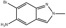 2H-Indazol-5-amine, 6-bromo-2-methyl- Struktur