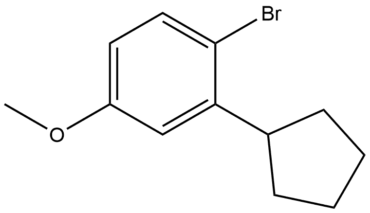 Benzene, 1-bromo-2-cyclopentyl-4-methoxy-,1890051-45-2,结构式