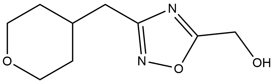 3-[(Tetrahydro-2H-pyran-4-yl)methyl]-1,2,4-oxadiazol-5-yl]methanol|3-[(四氢-2H-吡喃-4-基)甲基]-1,2,4-噁二唑-5-基]甲醇