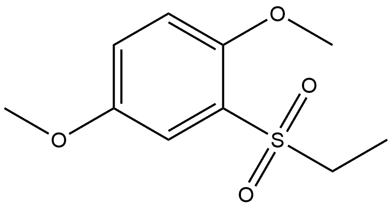 2-(Ethylsulfonyl)-1,4-dimethoxybenzene Struktur