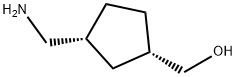 Cyclopentanemethanol, 3-(aminomethyl)-, (1S,3R)-,1890165-98-6,结构式