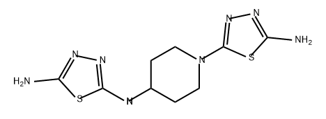 N2-(1-(5-氨基-1,3,4-噻二唑-2-基)哌啶-4-基)-1,3,4-噻二唑-2,5-二胺,1890170-26-9,结构式