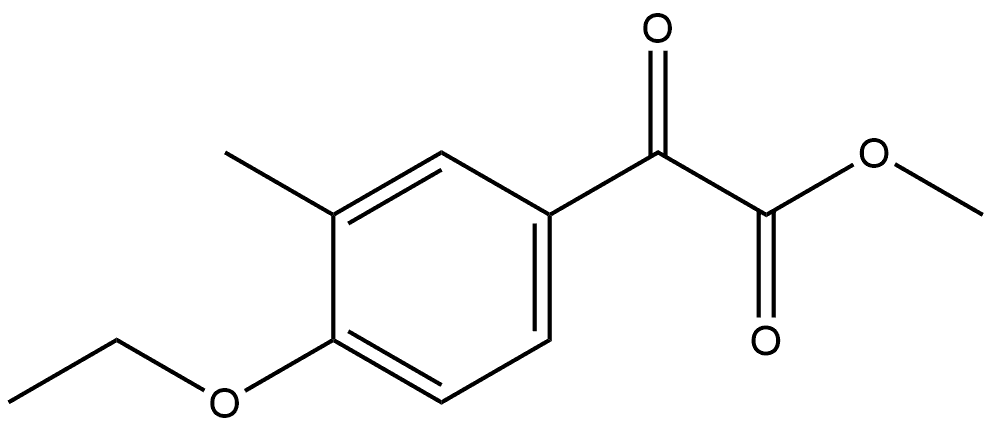 Methyl 4-ethoxy-3-methyl-α-oxobenzeneacetate Struktur