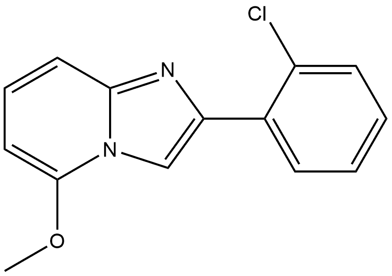 2-(2-氯苯基)-5-甲氧基咪唑并[1,2-A]吡啶 结构式