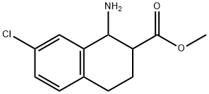 methyl 1-amino-7-chloro-1,2,3,4-tetrahydronaphthalene-2-carboxylate Structure