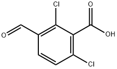 2,6-Dichloro-3-formylbenzoic acid Structure