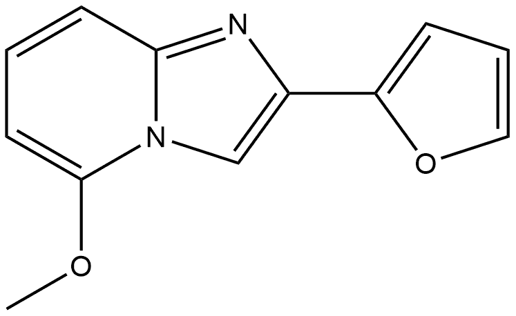 2-(2-呋喃基)-5-甲氧基咪唑并[1,2-A]吡啶 结构式