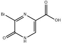 2-Pyrazinecarboxylic acid, 6-bromo-4,5-dihydro-5-oxo- Struktur
