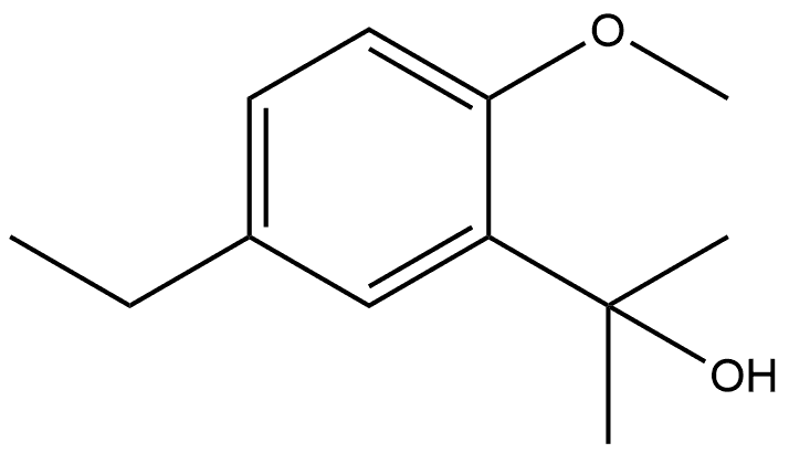 2-(5-Ethyl-2-methoxyphenyl)propan-2-ol,1890593-24-4,结构式