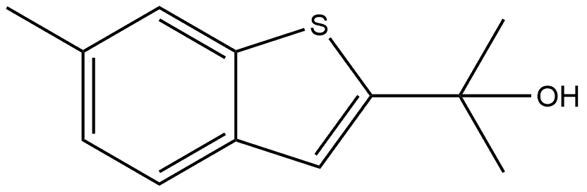α,α,6-Trimethylbenzo[b]thiophene-2-methanol Structure
