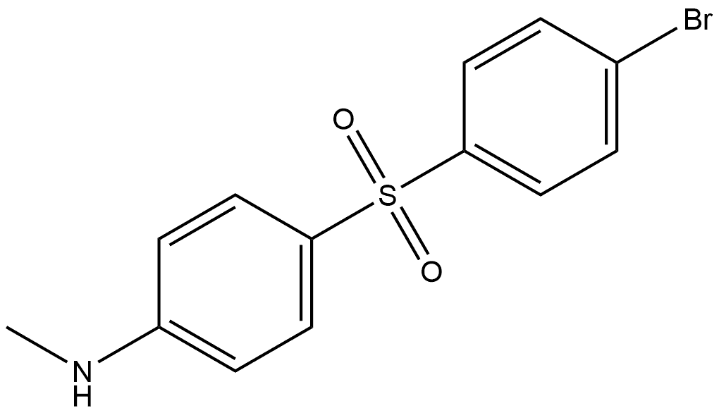 4-[(4-Bromophenyl)sulfonyl]-N-methylbenzenamine Structure