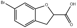 6-bromo-2,3-dihydro-1-benzofuran-2-carboxylic acid Struktur